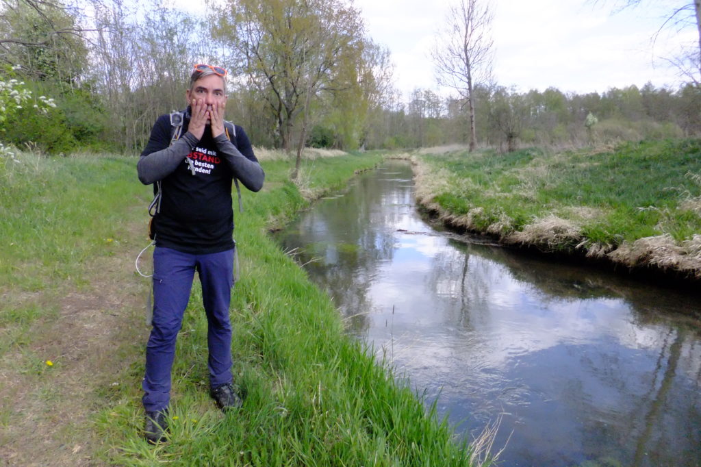 Die Nuthe vor dem Zusammenfluss mit dem Hammerfließ