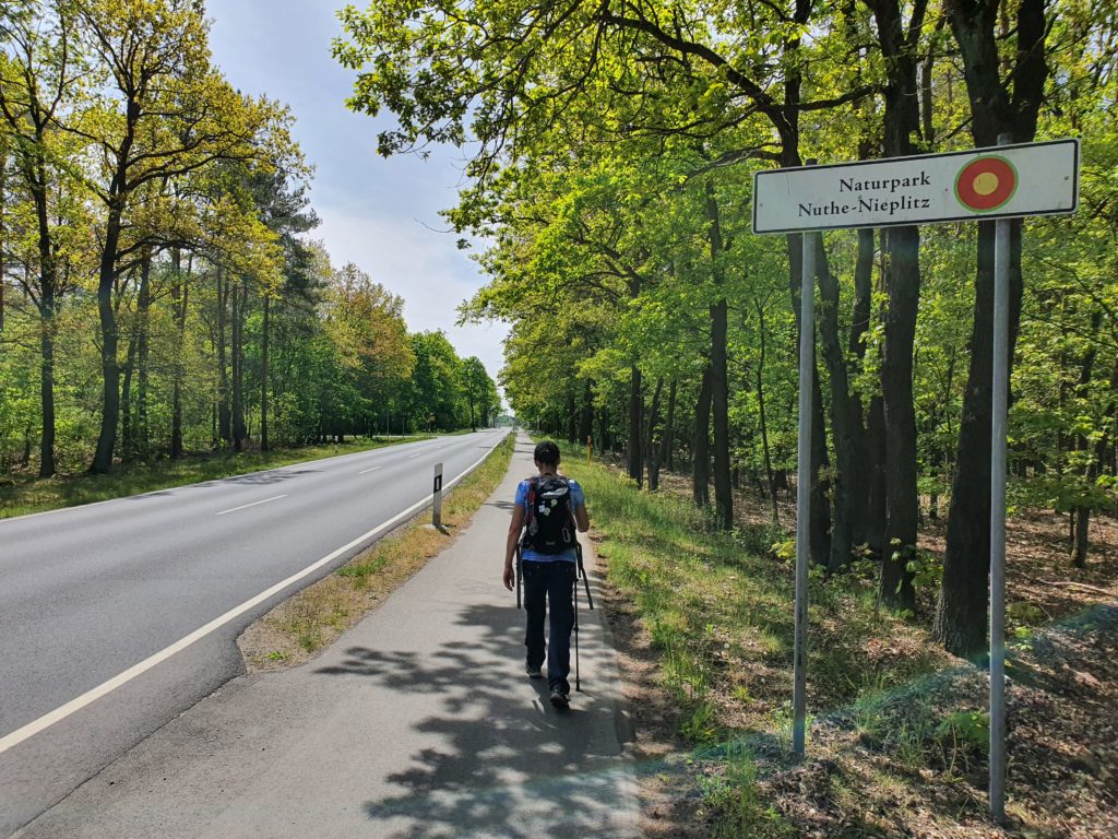 Straße Richtung Kloster Zinna